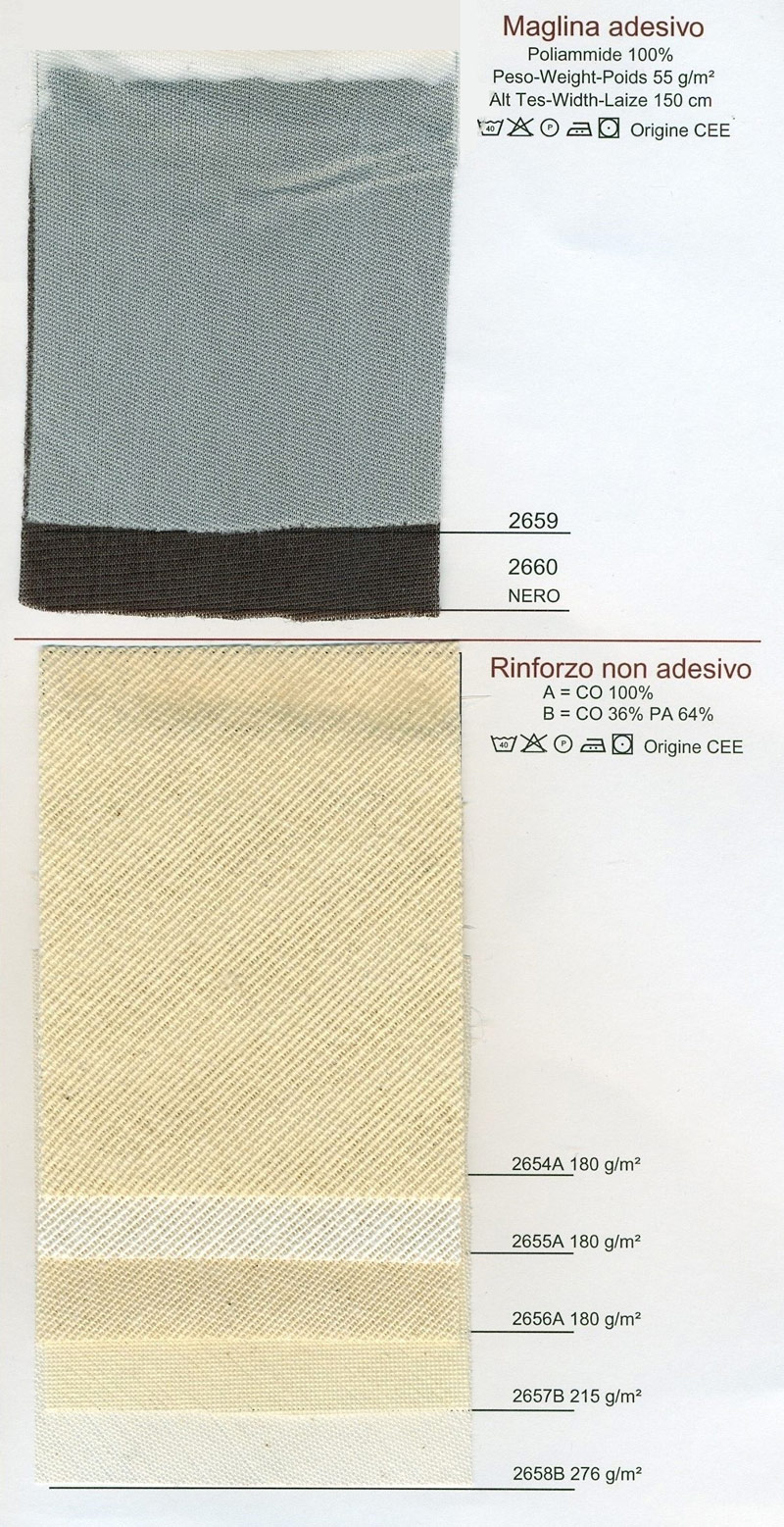 Calicot Maglina Rinforzo Adesivo - Non Adesivo 01