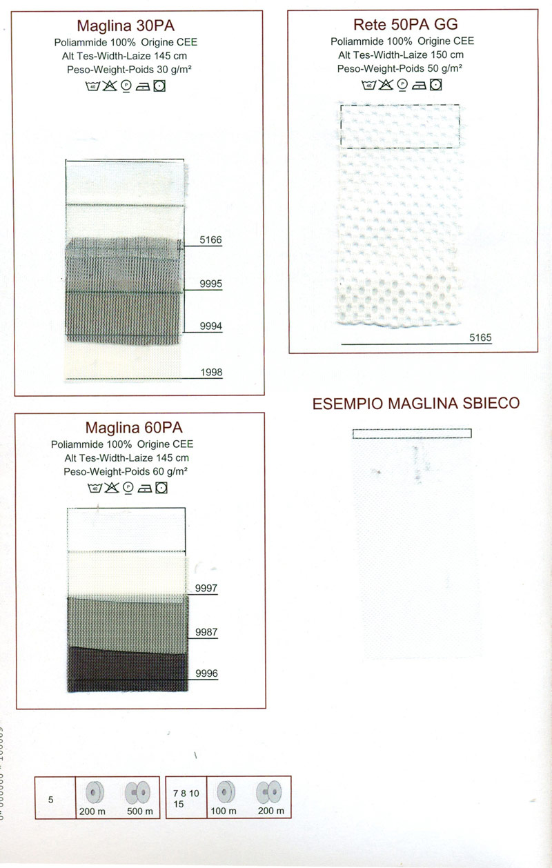 Maglina PL - 30PA - 60PA - 80N - Rete 50PA GG